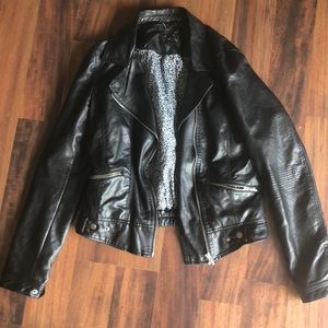 Zara faux leather jacket